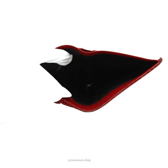 🔴 Gucci Bamboo Trifold Wallet - Red Crocodile Leather - Picture 14 of 15